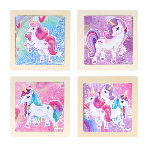 Wooden Puzzle - Unicorn - Box of 48