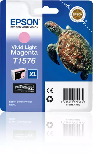 Epson C13T15764010/T1576 Ink cartridge light magenta 25.9ml for Epson Stylus Photo R 3000