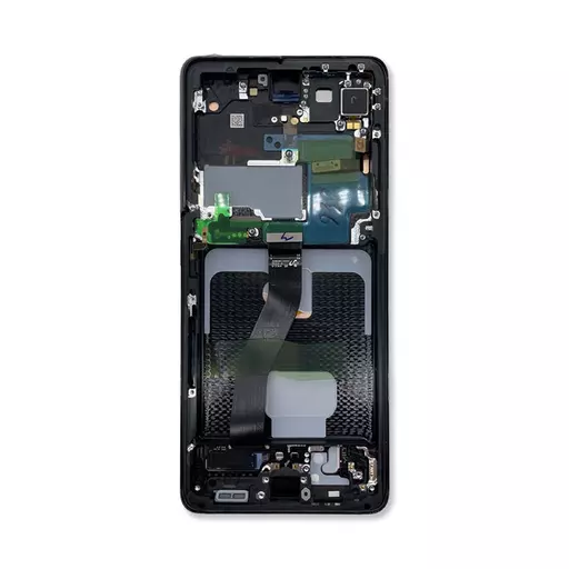 OLED Screen Assembly (Service Pack) (Phantom Black) - Galaxy S21 Ultra 5G (G998) (No Camera)