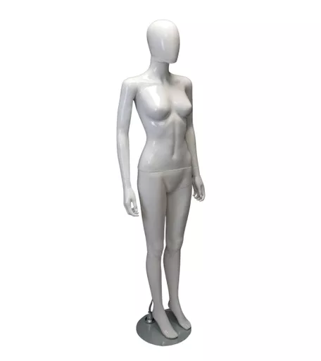 Capri Range - Female Gloss White Faceless Mannequin