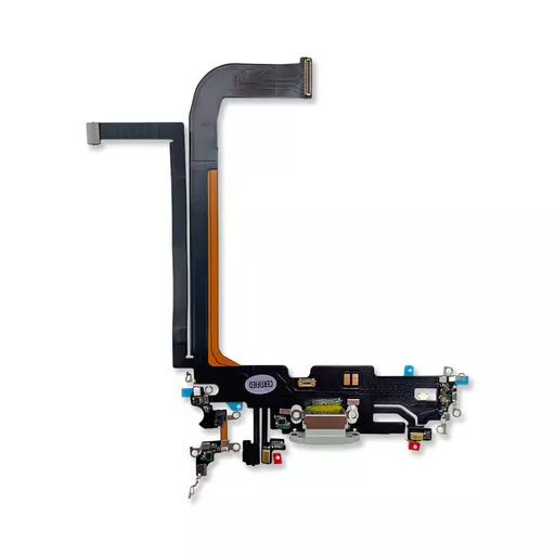 Charging Port Flex Cable (Silver) (CERTIFIED - Aftermarket) - For iPhone 13 Pro Max