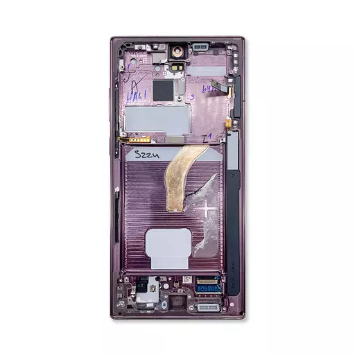 OLED Screen Assembly (RECLAIMED) (Grade B) (Burgundy) - Galaxy S22 Ultra 5G (S908)