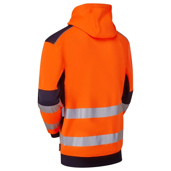 Picture of Supertouch Blue Sphere System Hi-Vis Eco Zip Thru Orange Hoodie