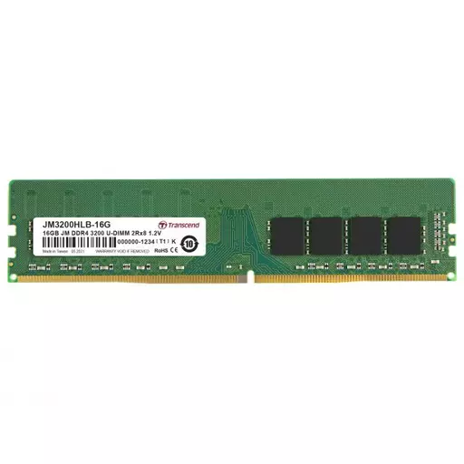 Transcend JM3200HLB-16G memory module 16 GB 2 x 8 GB DDR4 3200 MHz