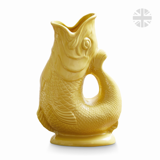 The Wade Fish Jug In Yellow 0.6 Litre