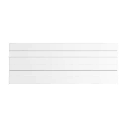 Flat Cover Plate with Lines 600 x 1600 Gloss White