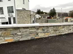 Natural stone for entrance walls 