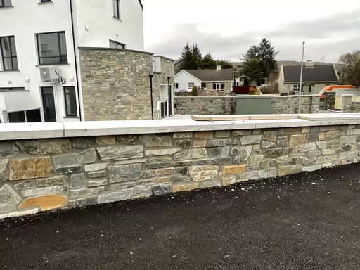 Natural stone for entrance walls 