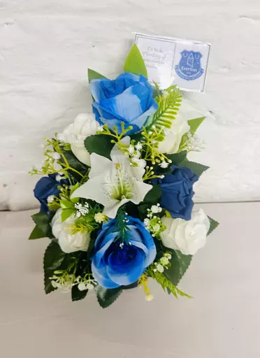 FOOTBALL TEAM GRAVE POT TRIBUTE - ANY TEAM/COLOUR