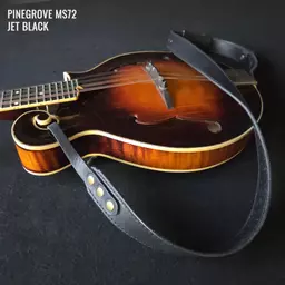 MS72T black mandolin strap Pinegrove Leather 154158.jpg
