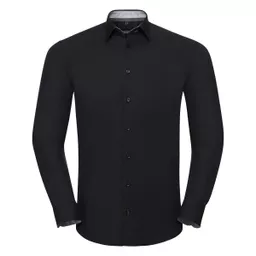 Men's Long Sleeve Tailored Contrast Ultimate Stretch Shirt†