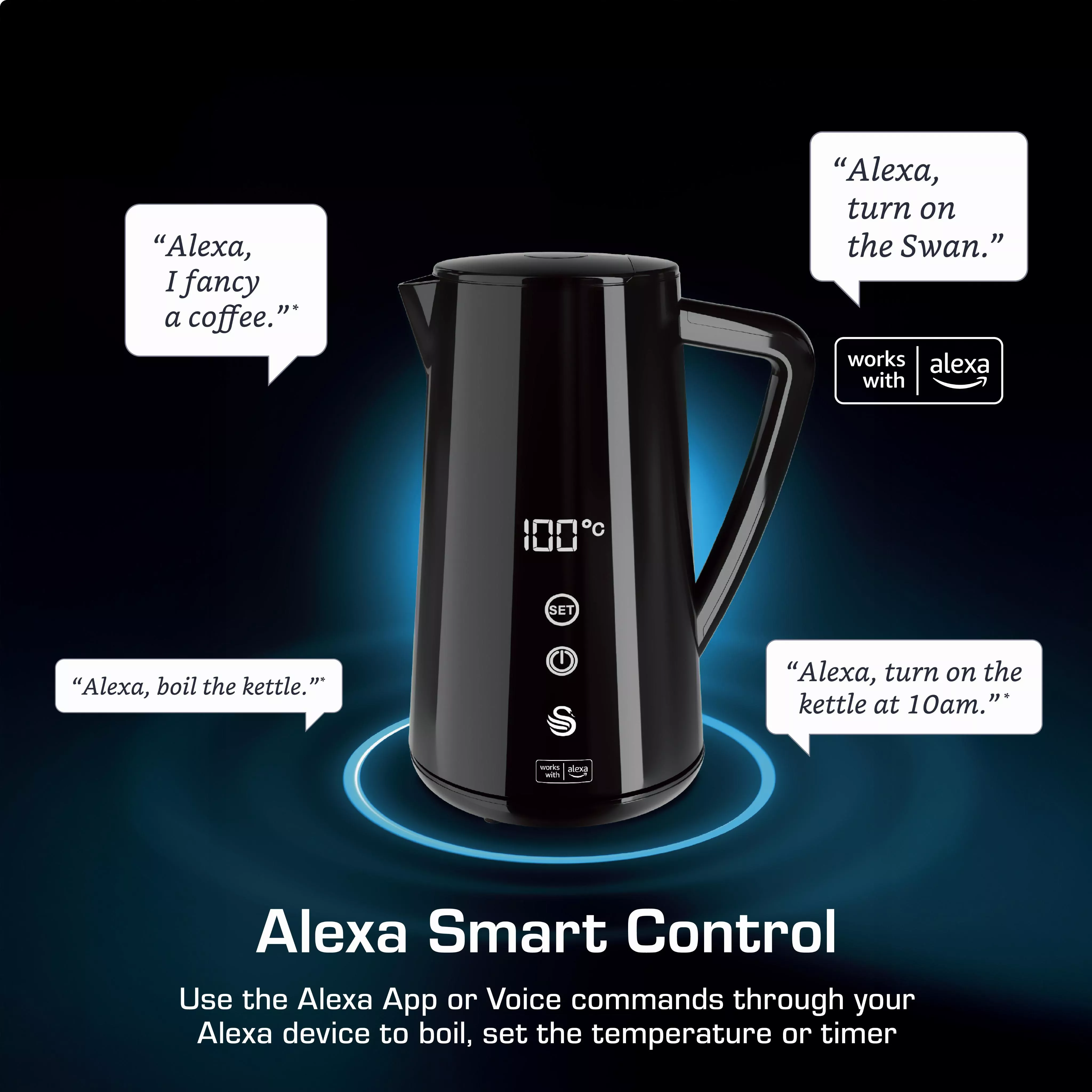 Swan Alexa Litre Smart Kettle Alexa Swan Brand