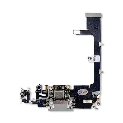 Charging Port Flex Cable (w/ Board) (White) (CERTIFIED - Aftermarket) - For iPhone 11 Pro