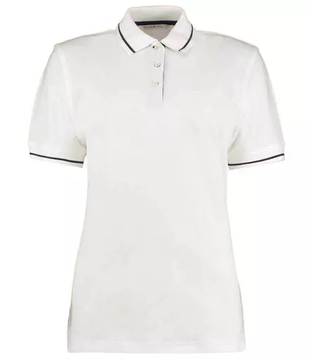 Kustom Kit Ladies St Mellion Tipped Cotton Piqué Polo Shirt