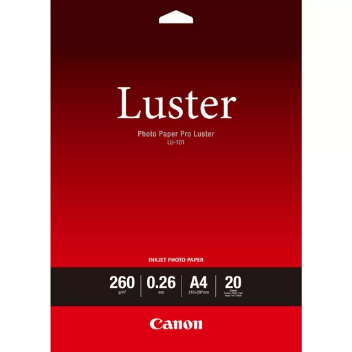 Canon LU-101 Luster Photo Paper Pro A4 - 20 Sheets