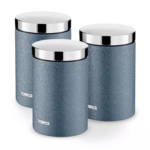 Ice Diamond Set of 3 Canisters