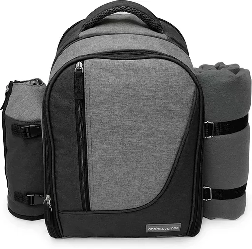 4 Person Picnic Backpack Grey