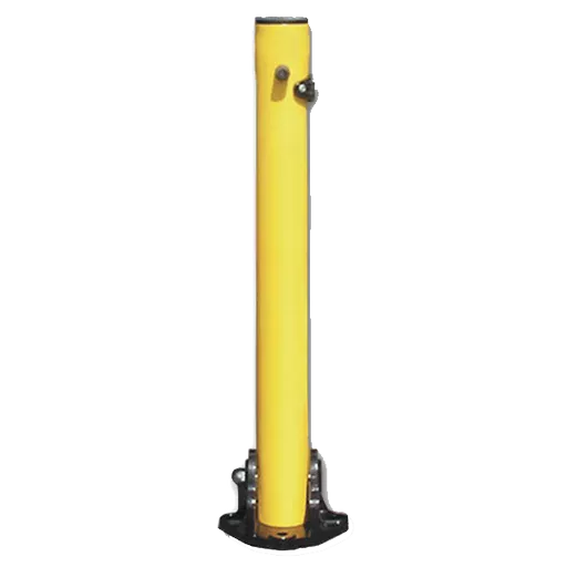 ASEC Yellow Fold Down 620mm High Parking Post