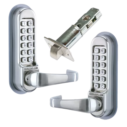 CODELOCKS CL0540 Back To Back Stainless Steel Digital Gate Lock With Adjustable Latch