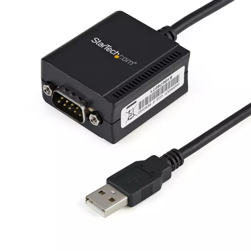 StarTech.com 1 Port FTDI USB to Serial RS232 Adapter Cable with COM Retention