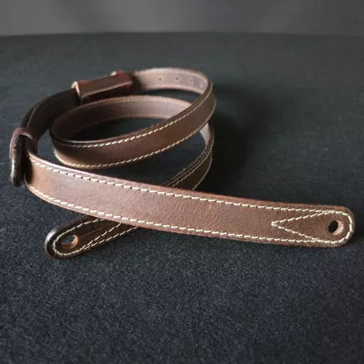 GS88 Dark Brown Travel Guitar Strap - second