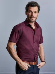 Men's Short Sleeve Easy Care Fitted Shirt
