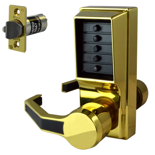 DORMAKABA Simplex L1000 Series L1041B Digital Lock Lever Operated With Key Override & Passage Set