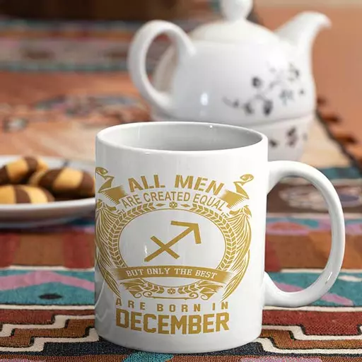 Personalised December King birthday mug –  unique Gift for birthdays, xmas or just because