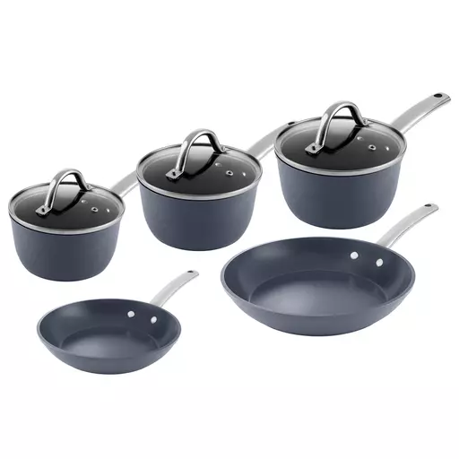 Ice Diamond 5 Piece Pan Set Ice Grey
