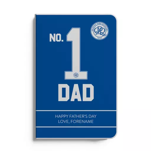 Queens Park Rangers FC No.1 Dad A5 White Lined Notebook