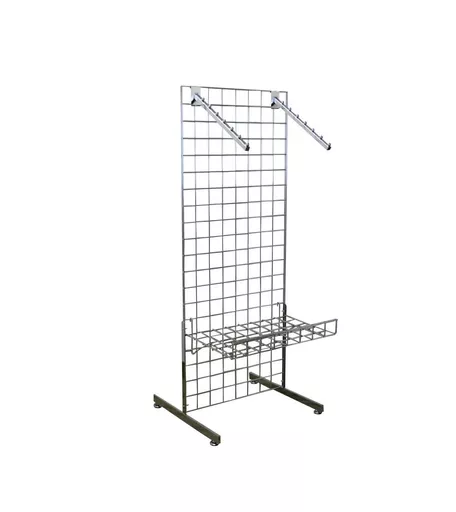 5ft Gridwall Sloping Arms & Shelf 'T' Leg Display Kit