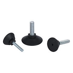 K0675 - Levelling Feet With hexagon In Steel & Polyamide Size M6-M10