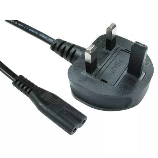 Cables Direct RB-298W power cable Black 2 m BS 1363 C7 coupler