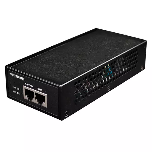 Intellinet Gigabit High-Power PoE+ Injector, 1 x 30 W, IEEE 802.3at/af Power over Ethernet (PoE+/PoE) (UK 3-pin plug)