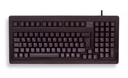 CHERRY G80-1800 Compact Corded Keyboard, Black, PS2/USB, (QWERTY - UK)