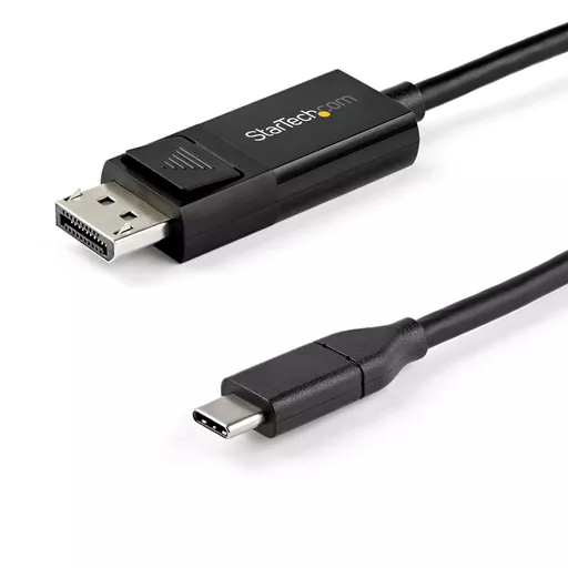 StarTech.com 3ft (1m) USB C to DisplayPort 1.4 Cable 8K 60Hz/4K - Bidirectional DP to USB-C or USB-C to DP Reversible Video Adapter Cable -HBR3/HDR/DSC - USB Type-C/TB3 Monitor Cable