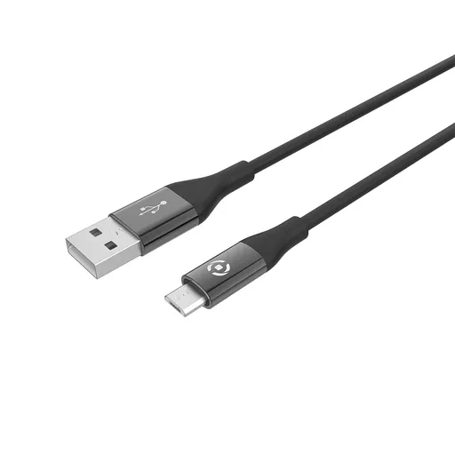 Celly USBMICROCOLORBK USB cable USB 2.0 1 m USB A Micro-USB B Black