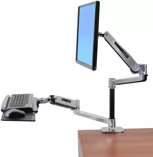 Ergotron LX Series LX HD Sit-Stand 116.8 cm (46") Aluminium Desk