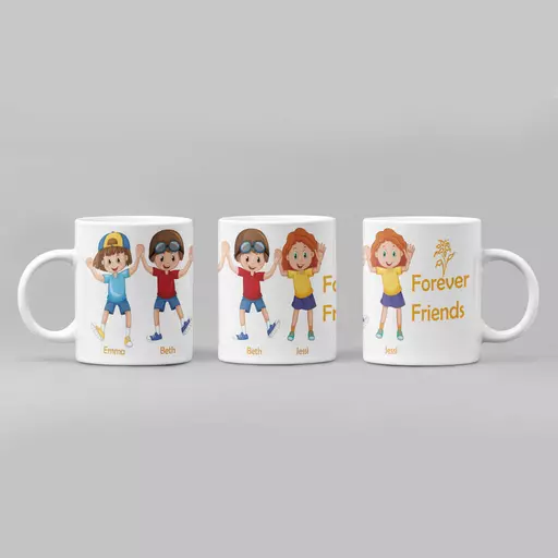 Personalised 'Forever Friends' Mug - Add Names