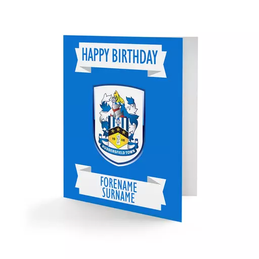 Huddersfield Town Crest Birthday Card