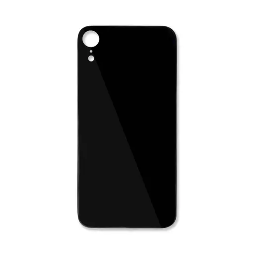 Back Glass (Big Hole) (No Logo) (Black) (CERTIFIED) - For iPhone XR