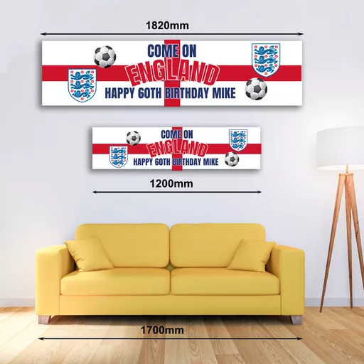 Personalised Banner - Football is Coming Home Banner