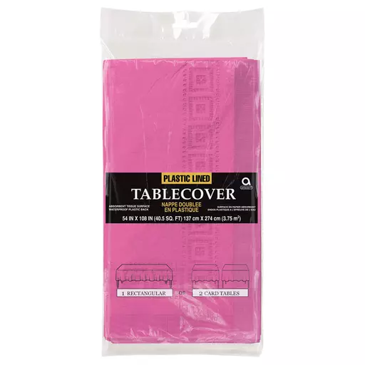 Bright Pink Paper Tablecover