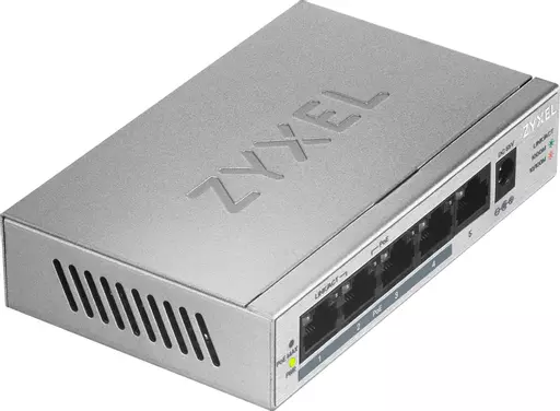 Zyxel GS1005HP Unmanaged Gigabit Ethernet (10/100/1000) Power over Ethernet (PoE) Silver