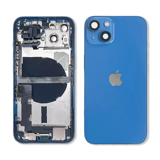Back Housing With Internal Parts (RECLAIMED) (Grade C Minus) (Blue) (No CE Mark) - For iPhone 13