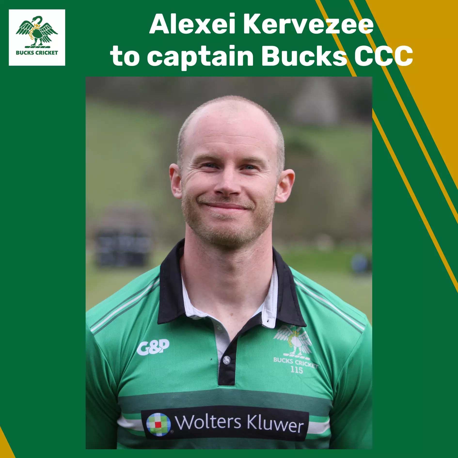 Alexei Kervezee to captain Bucks CCC