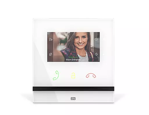 2N Telecommunications Indoor Compact video intercom system 10.9 cm (4.3") White