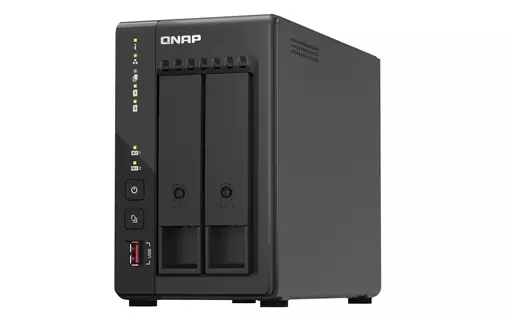QNAP TS-253E NAS Tower Ethernet LAN Black J6412