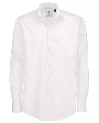 Men's Smart Long Sleeve Poplin Shirt