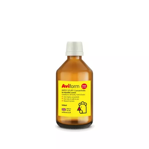 Aviform MITEY STUFF! Concentrate Red Mite Liquid for Chickens (50ml, 100ml or 250ml)